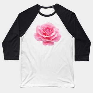 A Big Pink Rose Flower Baseball T-Shirt